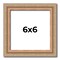 Square Deco Brown Picture Frame - UV Acrylic, Foam Board Backing, Hanging Hardware